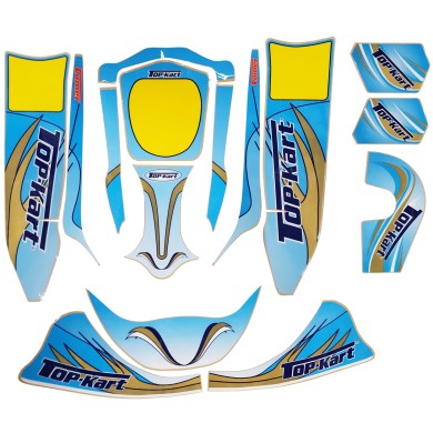 Kit adesivi Topkart mini e baby 60cc, MONDOKART, kart, go kart