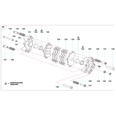 Entlastung Stecker M6 Sattel Entlüftungspassage OTK TonyKart