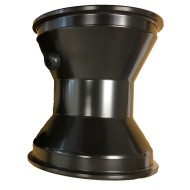 Llanta trasera 146 mm aluminium NEGRO, MONDOKART, kart, go