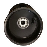 Front Rim Wheel 116mm Alluminium BLACK, mondokart, kart, kart