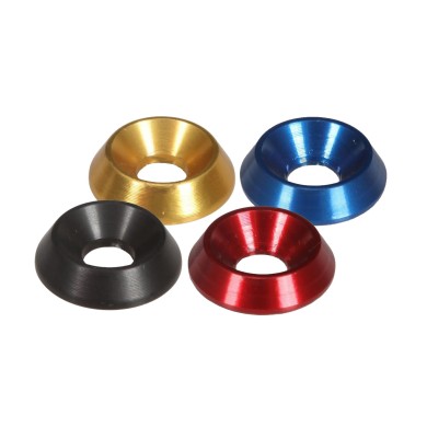 Arandela M6 aluminio Conica avellanada (18 x 6 mm), MONDOKART