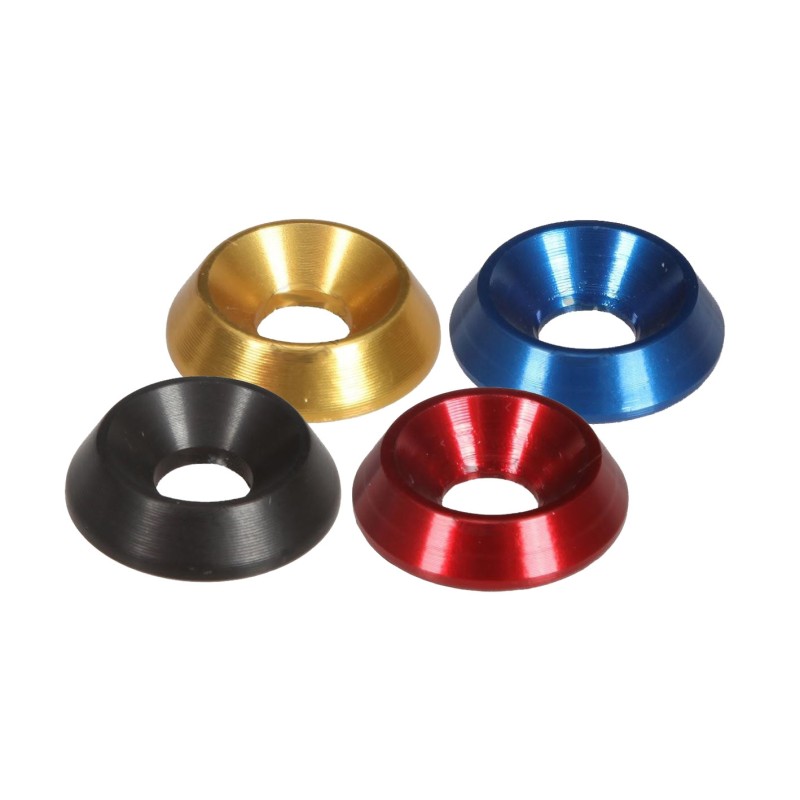 Konische-Sitzscheibe aus Aluminium M6 (18 x 6 mm), MONDOKART