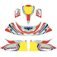 Kit Deco Topkart Kid Kart Rouge/Bleu Comer 50cc, MONDOKART