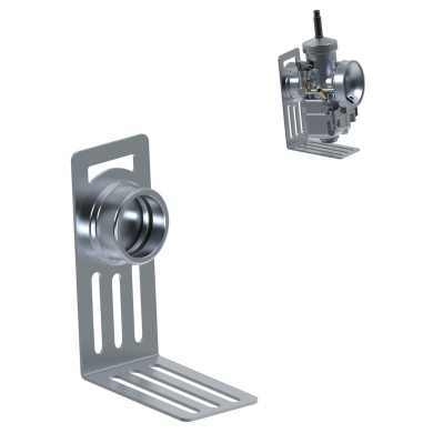 Soporte para Carburador Dellorto, MONDOKART, kart, go kart