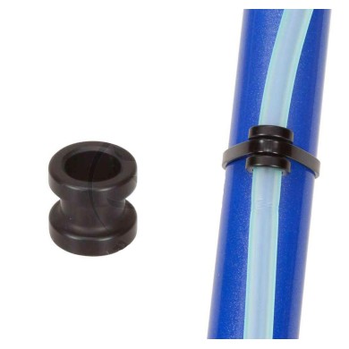 Aluminum Ring Hole 9mm Black for Petrol Pipe Fastening