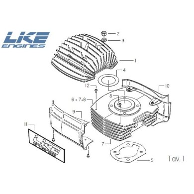 Culata LKE R15 VO 60cc, MONDOKART, kart, go kart, karting