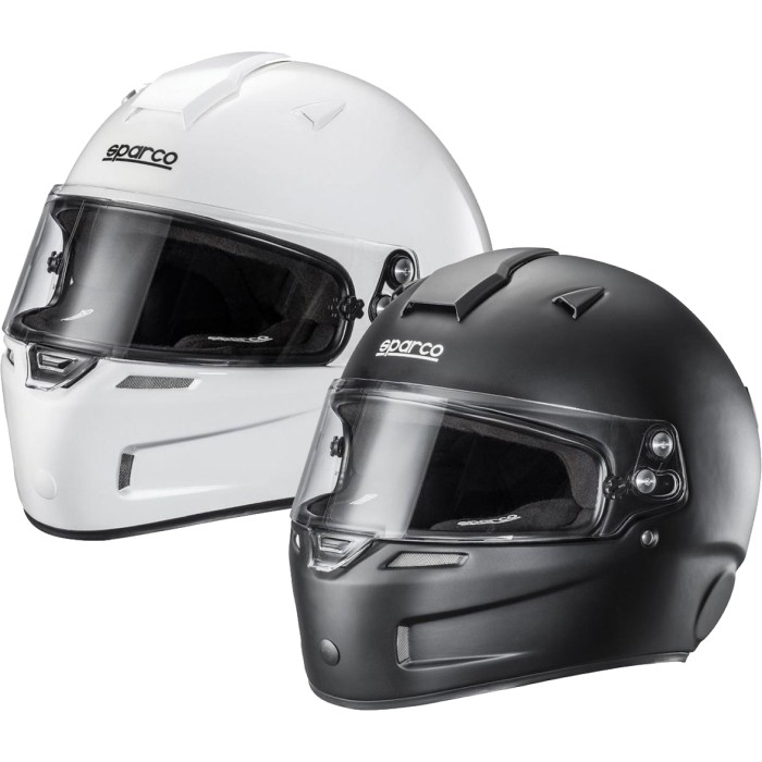 Casque Sparco Fibre de verre KF-5W (blanc ou noir), MONDOKART