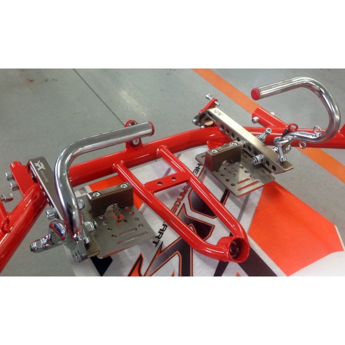 Kit Footrest ADJUSTABLE WITHOUT PEDALS IPK - Praga - Formula K