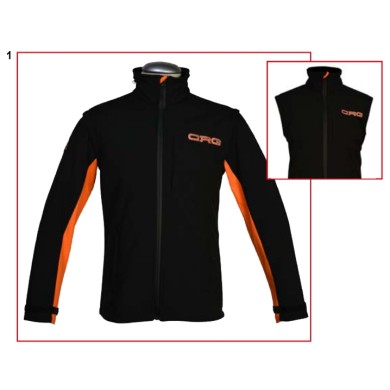 Soft Shell con Capucha CRG, MONDOKART, kart, go kart, karting