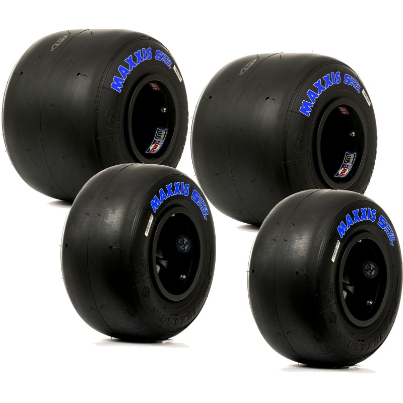NEW!! Set Neumáticos Maxxis SOFT SUPER-SPORT, MONDOKART, kart