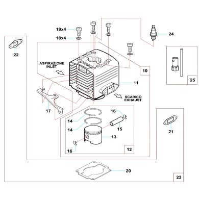 Cylinder Comer C50 (50cc)