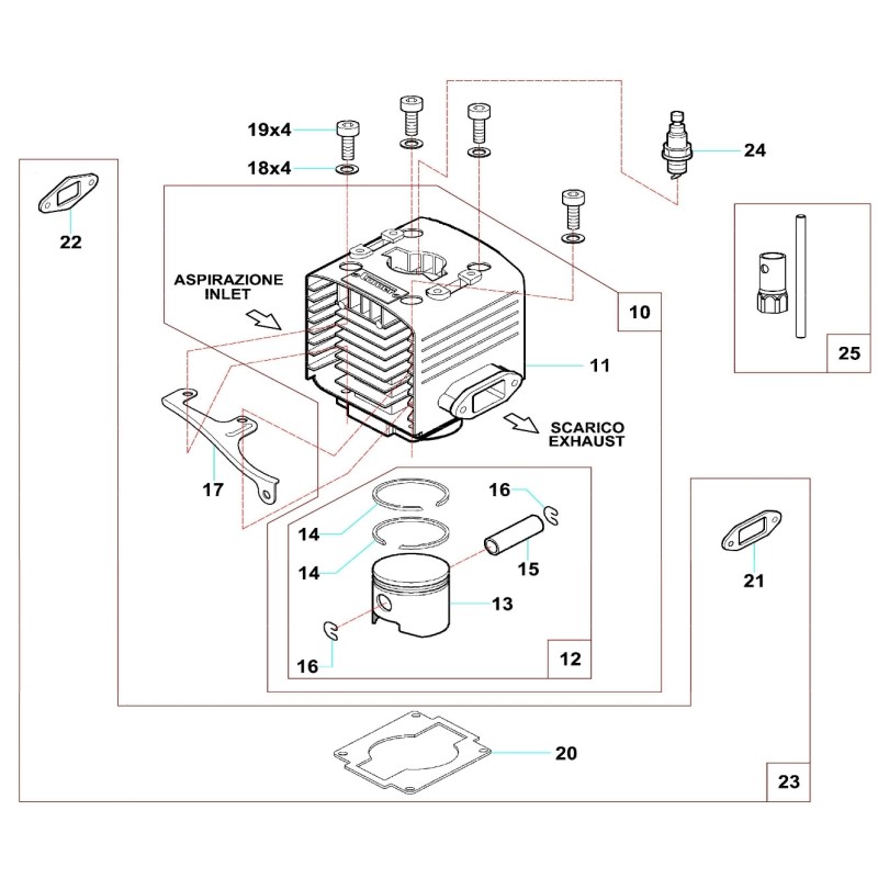 Cylinder Comer C50 (50cc)