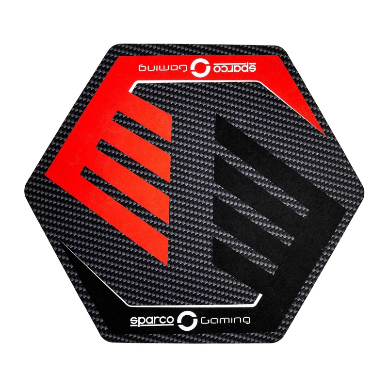 Tappeto Sparco Gaming Esagono per Sedia 110x100, MONDOKART