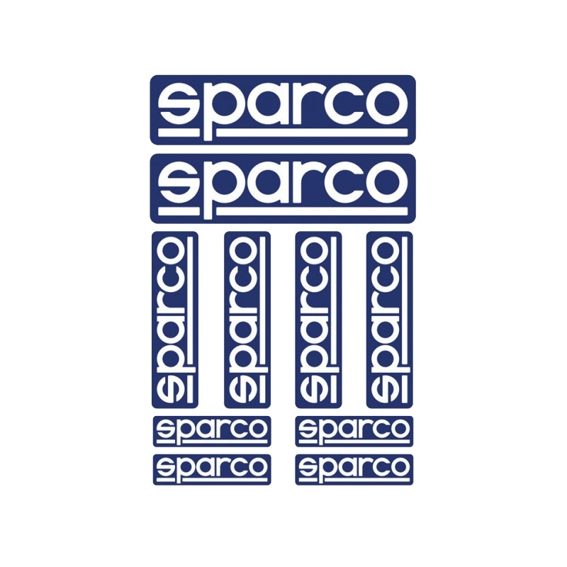 Kit 10 Pegatinas Sparco, MONDOKART, kart, go kart, karting