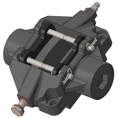Pinza Freno Trasero AP-RACE -06- OK OKJ KZ Parolin, MONDOKART