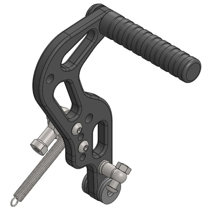 Brake Pedal Black MINI Parolin, mondokart, kart, kart store