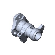 Inclined Support Steering Wheel KZ anodized black Parolin -