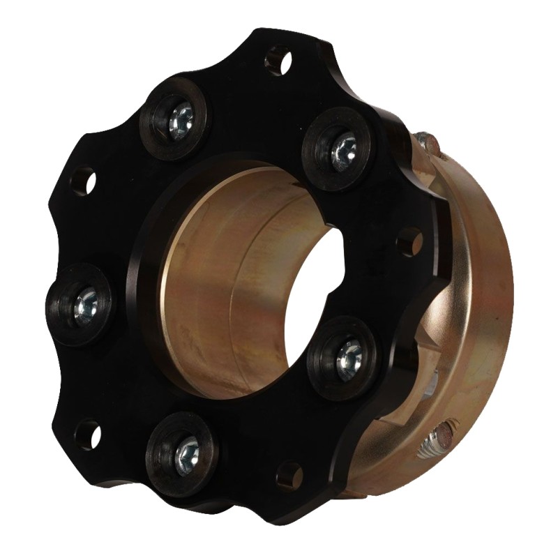 Soporte Disco Freno 50mm completo con brida casquillos Kart