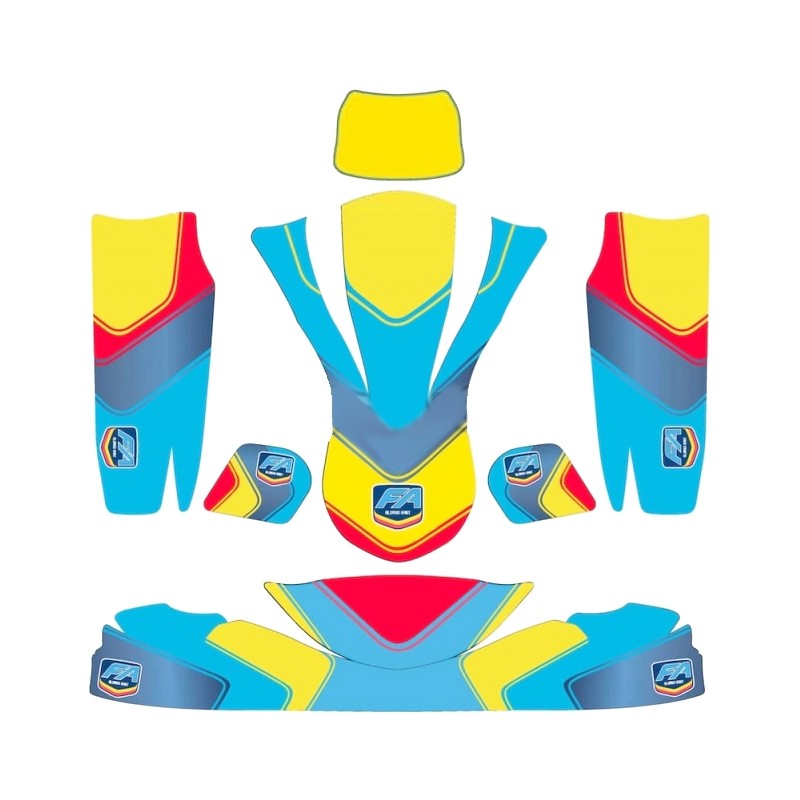 Kit Adesivi Carenature - OK OKJ KZ - Fernando Alonso FA