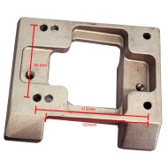 Placa Motor Magnesium 28mm/30mm Topkart, MONDOKART, kart, go