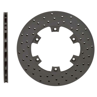 Disc brake 210x12mm ventilated with holes (cast iron)