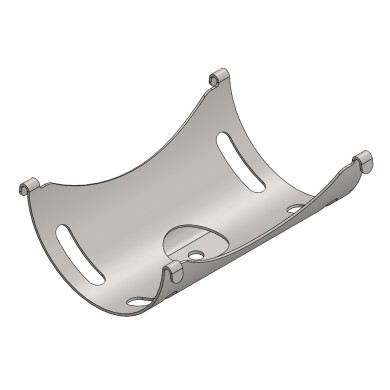 Long Cradle for Exhaust Support Mod. PRKR, mondokart, kart