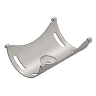 Long Support Pot Echappement Mod. PRKR, MONDOKART, kart, go