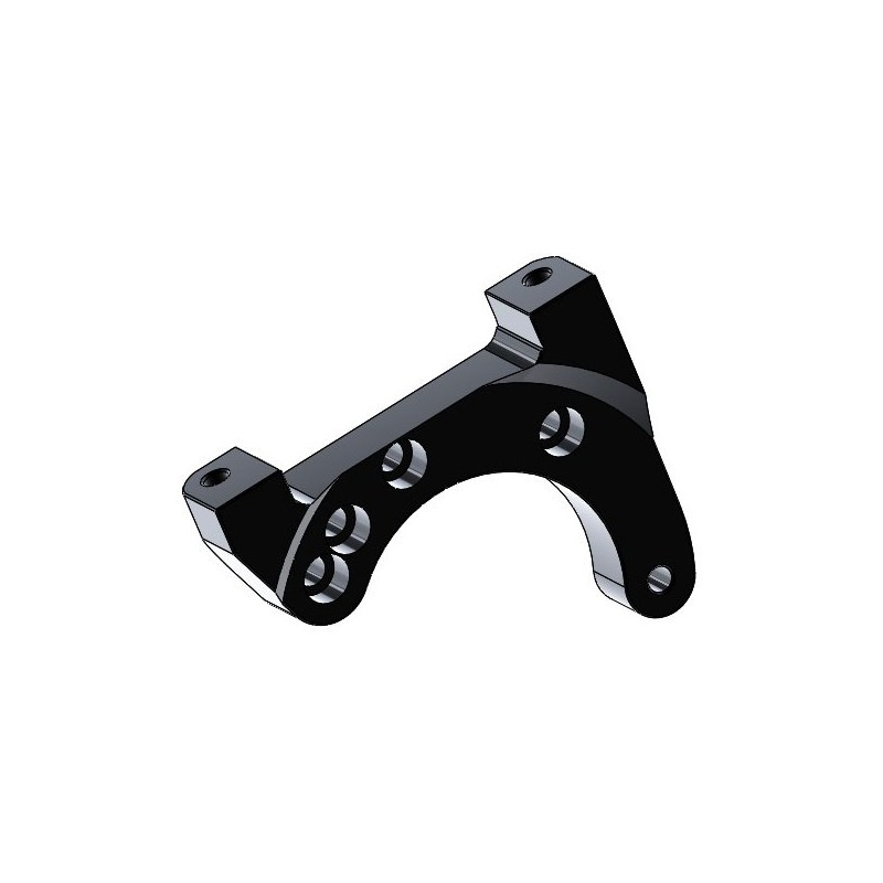 Support Rear Caliper OK OKJ KZ black AP -06- Parolin Kart