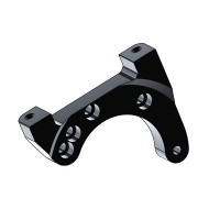 Soporte Pinza Trasera negro OK OKJ KZ AP -06- Parolin Kart