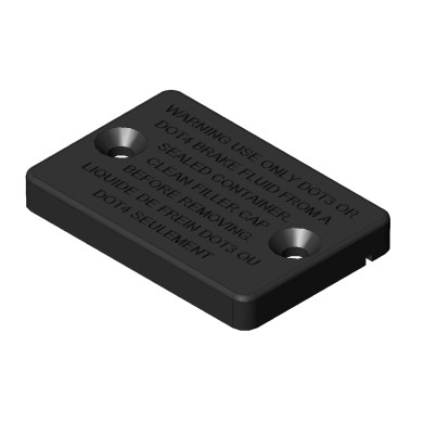 Couvercle Pompe Frein AP-RACE -01- 55x35 Parolin, MONDOKART