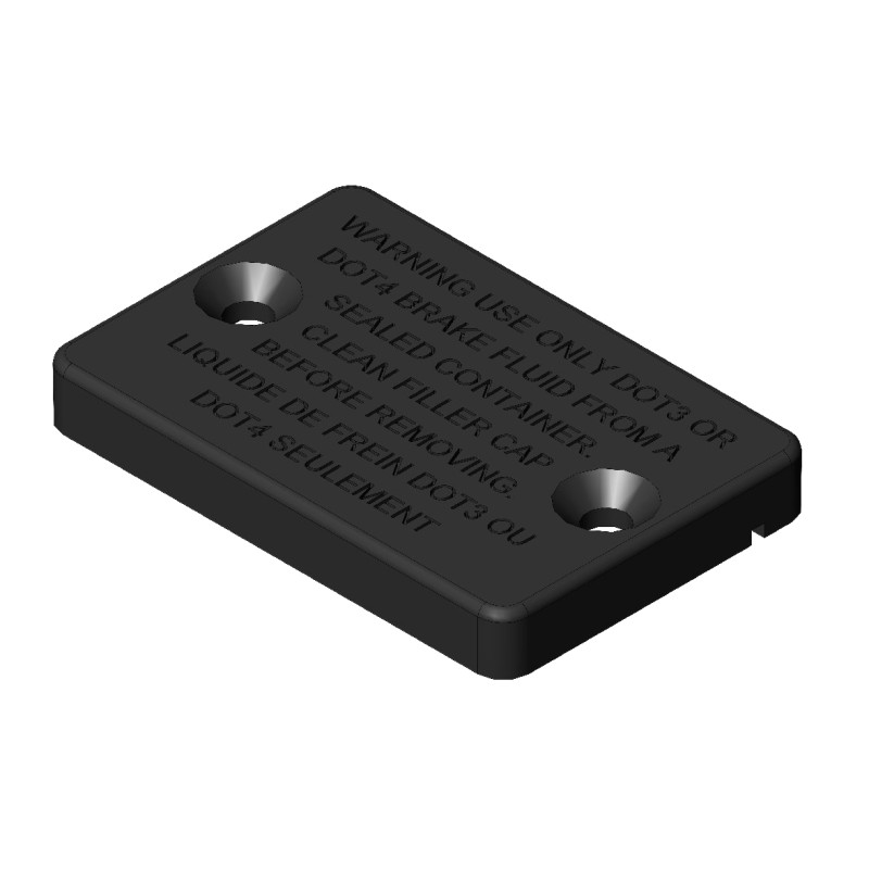 Couvercle Pompe Frein AP-RACE -01- 55x35 Parolin, MONDOKART