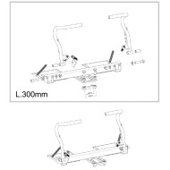 Kit Pedale Zurückgezogen -RR- MINI (300mm), MONDOKART, kart, go