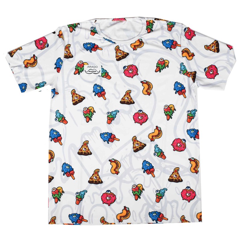 T-Shirt Blanca Food MAD56, MONDOKART, kart, go kart, karting