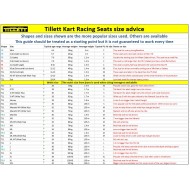Siège Tillett CLEAR T14 "T" JUNIOR / MINI, MONDOKART, kart, go