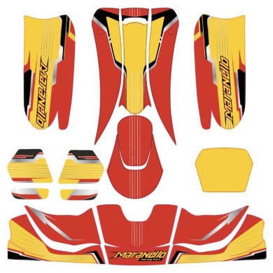 Kit Adesivi Maranello 507 - 508 OK OKJ KZ, MONDOKART, kart, go