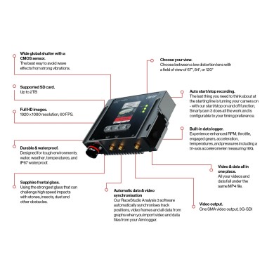Module AIM Smartycam 3 Auto (ONLY MODULE), mondokart, kart