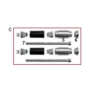 Kit 2 vis Support complet pare-chocs arrière 28mm CRG
