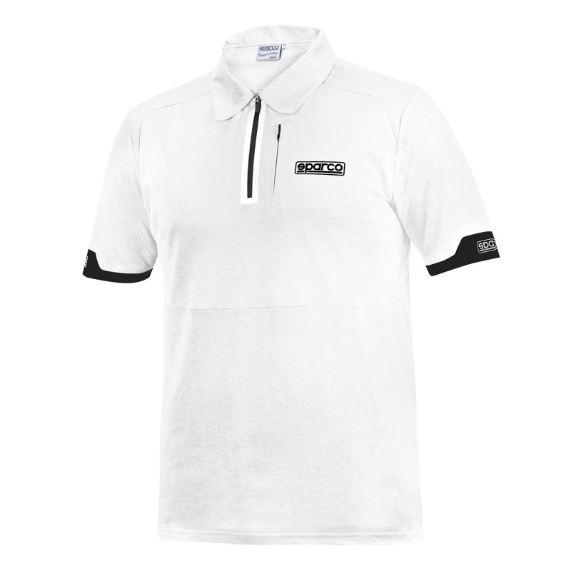Polo Short-Sleeved Sparco ZIP, mondokart, kart, kart shop, kart