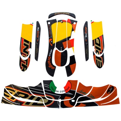Kit Adesivi Intrepid per carene KG 507/508, MONDOKART, kart, go