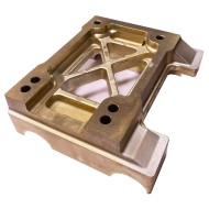 Piastra Motore in Magnesio piana KF, MONDOKART, kart, go kart