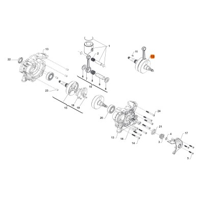 Cigüeñal Completo TM OKN (S3), kart, hurryproject, mondokart