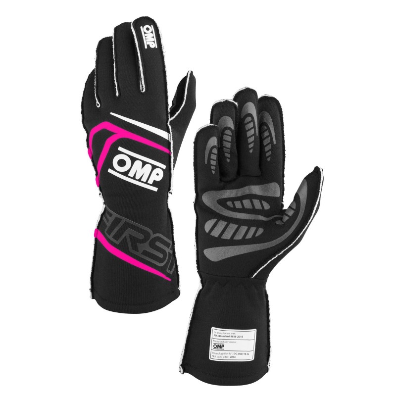 Gloves OMP FIRST EVO Autoracing Fireproof, mondokart, kart