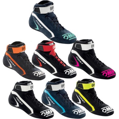 Schuhe Car Racing OMP FIRST Feuerbeständige, MONDOKART, kart