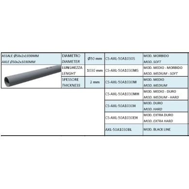 Arbre Arriere 50mm IPK - Praga - Formula K - OK1 - NEW!