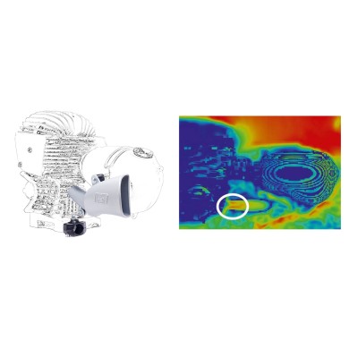 Enfriador de refrigeración del cárter KG MINI, kart