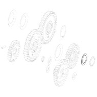 Ralla 20x29x1.5 ingranaggi Vortex, MONDOKART, kart, go kart