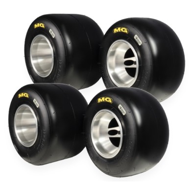 Set Pneus MG SM - 2 - ÉTIQUETTE JAUNE - CIK FIA - NEW!!