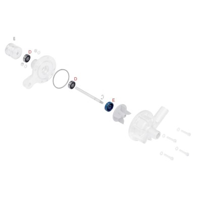 Revision Kit Water Pump OTK Vortex TonyKart, mondokart, kart