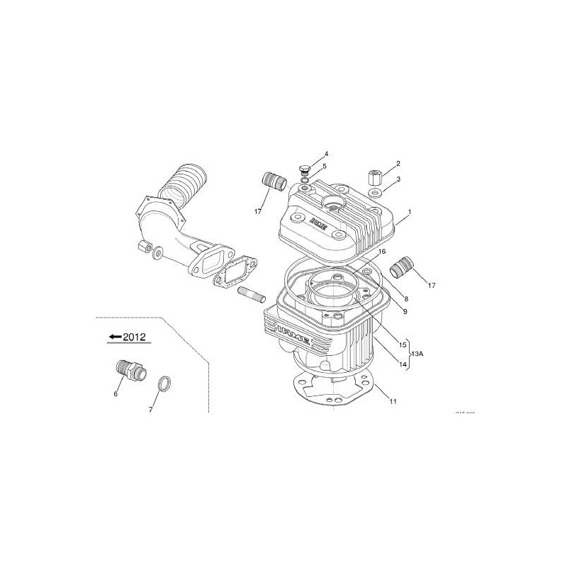 Joint Embase Cylindre 0.3mm pour IAME X30, MONDOKART, kart, go