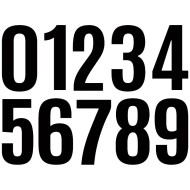 Numeri adesivi standard CRG